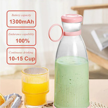 Rechargeable Mixers Fresh Fruit Juicers Blue/Pink Usb Portable Juice Bottle Mini - £20.09 GBP