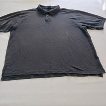 Vintage Nike Team Dri Fit 2-Button Men&#39;s Black Polo Shirt Short Sleeve S... - €11,95 EUR