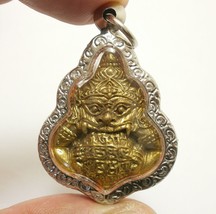 Rahu Om Jun Hindu Wealth Lucky Pendant Thai Magic Blessing Amulet Thailand Gift - £40.78 GBP