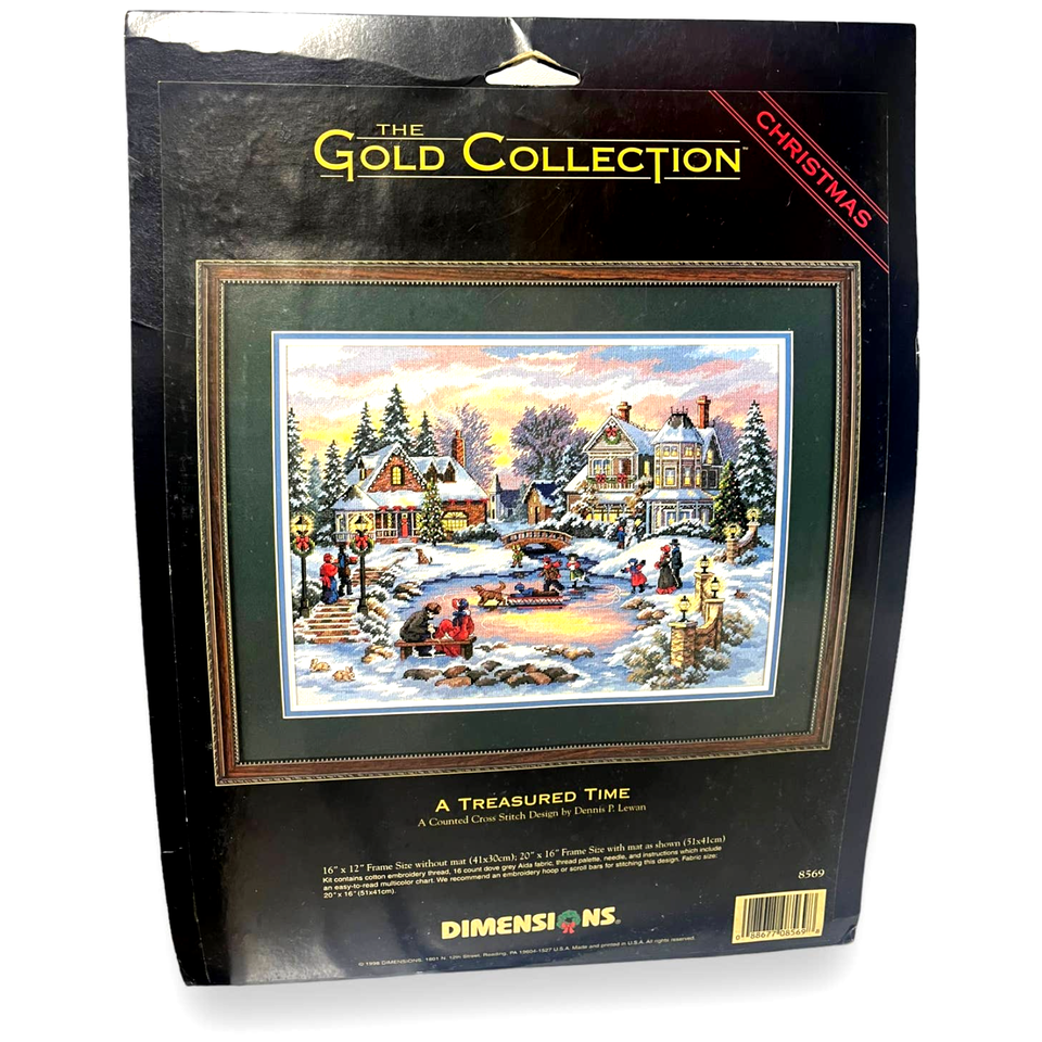 Dimensions Gold Collection  A TREASURED TIME Christmas Counted Cross Stitch Kit - $37.40