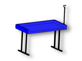Fiberglass Folding Table TFD 244 with TR-2F Hanging Hooks - £1,010.92 GBP
