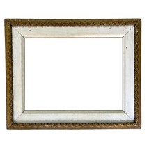 White &amp; Gold Wood Picture Frame for 12x16 - £126.73 GBP