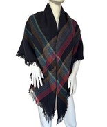Vintage Burberry Extra Large Wool Scarf Shawl Made In Ireland 53 In - $2,659.10 MXN
