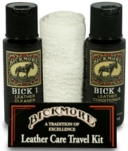 Leather Care Travel Kit boot shoe Bick 1 + Bick 4 + Cleaning Cloth BICKM... - £34.90 GBP