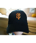 SF Backwards Reverse Logo in San Francisco Giants Color Embroidered Dad Hat - $40.96 CAD
