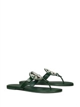 Tory Burch women&#39;s miller pave sandal in Dark Emerald / Gunmental - £166.78 GBP