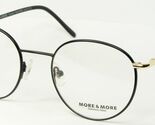MORE &amp; MORE 50560 610 BLACK /GOLD EYEGLASSES GLASSES FRAME 49-20-135mm G... - $64.63