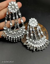 Kundan Meena Indian Jewelry Earrings Chandbali Jhumka Jhumki Wedding Setc - £2.33 GBP