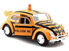 1966 Volkswagen Beetle &quot;Follow Me&quot; Airport Safety Vehicle Yellow with Bl... - $85.49