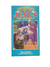 Children&#39;s Bible Story Of Jesus The Nativity VHS VCR Tape Movie Cartoon - £3.12 GBP