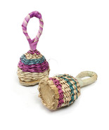 Handmade Wicker Rattles - 5” Tall, Asssorted Colors - £8.83 GBP