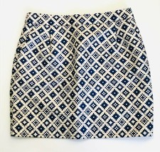 J Crew Factory Jacquard Mini Skirt Size 2 - £22.22 GBP