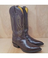 Nocona Mens Cowboy Boots Size 7 D Brown Leather Western - £117.17 GBP