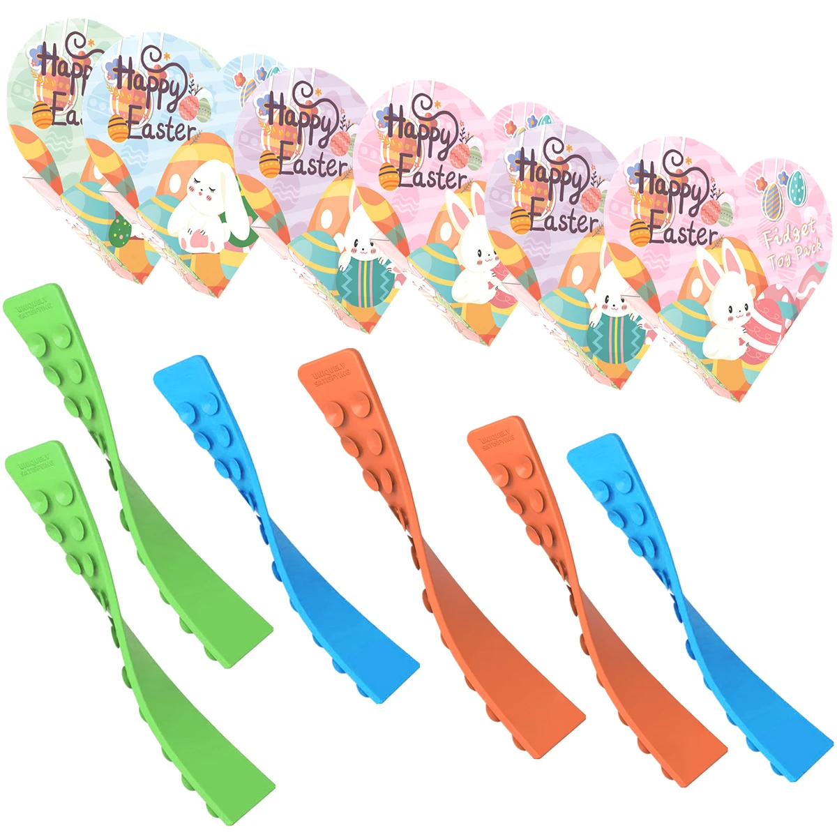 Play 6pcs Stretchy Sensory String with Suction Cups Stretchy String A Stress Rel - £63.00 GBP