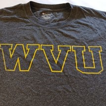 Champion Authentic Athletic WVU Men's Gray T-Shirt Long Sleeve Size Large  image 3