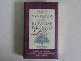Daily Inspiration for the Purpose Driven® Life Padded HC Deluxe: Scripture and R - £19.68 GBP