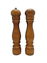 Salt Pepper Mill Najico Nakajima Woodenware Japan Natural Wooden 10 Inch... - $23.24