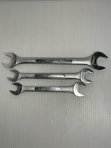 Vintage CRAFTSMAN 3PC -V- series Double Open End Wrench Set 44506 07 08 Metric - £11.07 GBP