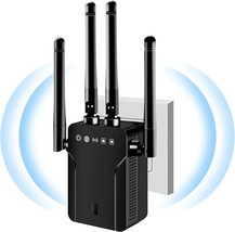 WiFi Extender Signal Booster Amplifier Cover Up to 8290 Sq.ft &amp; 35 Devices NEW - £28.57 GBP
