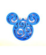 Mickey Themed Head Ears Swirl Design Christmas Ornament Made in USA PR22... - £3.98 GBP