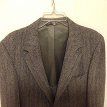 Harris Tweed Blazer Sport Coat Size 44L Anthony Allan Herringbone USA - £96.55 GBP