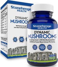 Dynamic Mushrooms - 100% Fruiting Bodies &amp; Extracts - Lion’S Mane, Chaga... - $96.47