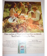 Vintage Pepsi Picnic Cooler Offer Print Magazine Advertisement 1971 - $13.70 CAD
