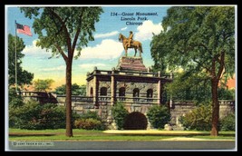 ILLINOIS Postcard - Chicago, Lincoln Park, Grant Monument G13  - £2.36 GBP