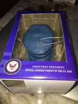 Christmas Ornament US Navy Cap Hat USN Official Blue Holiday Tree Decora... - $29.35