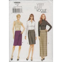 Very Easy Vogue 8835 Yoked Straight Office Skirt Pattern Misses Size 6-1... - $14.00