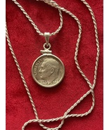 Jingle bells silver coin necklace  - $98.00