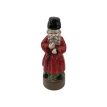 1981 Sherri Mold Russian Man Ceramic Hand Painted Liquor Decanter Figure - $241.39 MXN