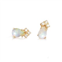 La Kaiser crown studs earrings in Yellow Gold - size One Size - £179.97 GBP