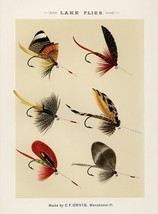13819.Decor Poster.Room interior art design.Fishing fly.Fish market bait shop - £12.90 GBP+