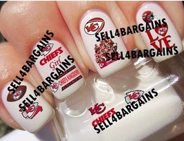 Kansas City Chiefs Promo 10 Different Designs》Salon Quality Nail Art Dec... - $9.16