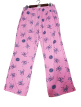 Life Is Good Women Medium Pajama Pants Pink Cotton Ski Vintage Y2K - £20.44 GBP