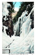 The Flume in Winter White Mountains New Hampshire Postcard - £5.49 GBP