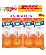 4X - BOTTLES NEW SCOTTS EMULSION COD LIVER OIL ORANGE FLAVOR 400ML - Fas... - £27.78 GBP