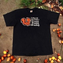 Vtg Y2K 2000s Hot Topic I Talk To Squirrels Chikoo Shirt Fruit Of The Lo... - £17.27 GBP