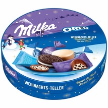 Milka Chocolate Christmas Platter With Oreo 198g Made In Germany Free Shipping - $15.83