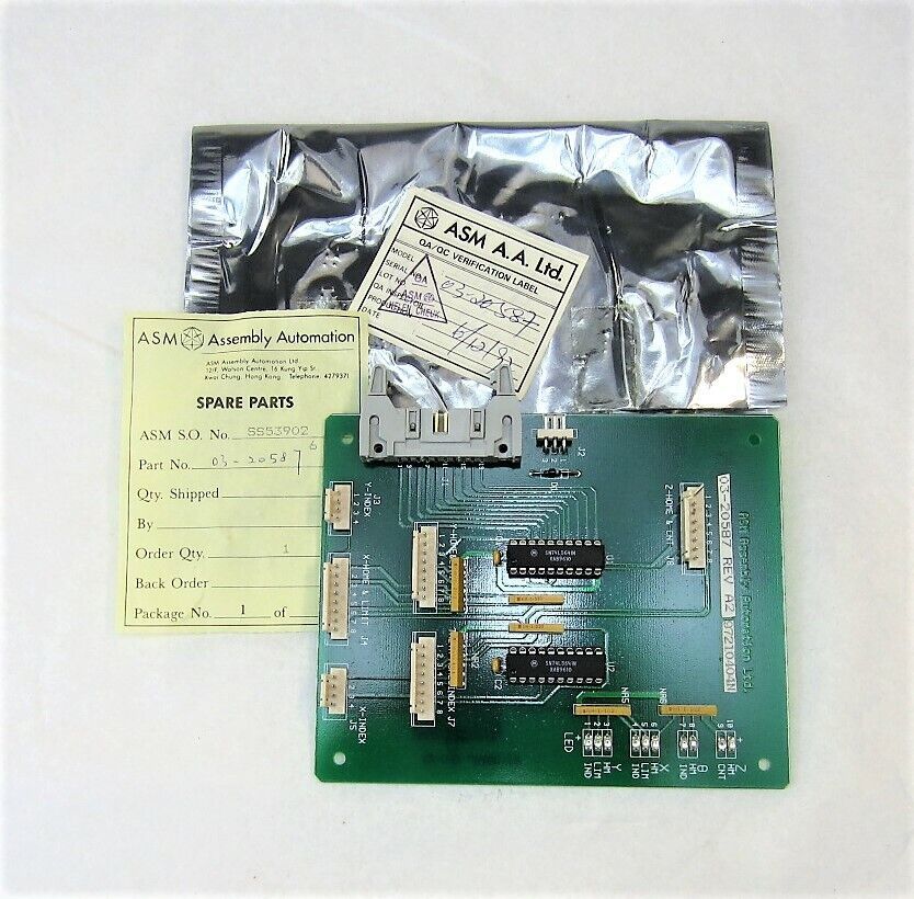 ASM Assembly Automation 03-20587 Rev A2 Board 64-20587 Rev-A1 New - $69.82