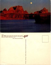 Arizona Lake Powell Glen Canyon Nat&#39;l Recreation Area Evening Moon VTG P... - $9.40