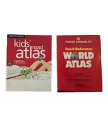 Rand McNally Kids&#39; Road Atlas &amp; Quick Reference World Atlas Paperback Books - £7.82 GBP