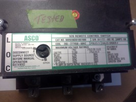 ASCO 920310070 REMOTE CONTROL SWITCH / (3) POLE / 100 AMP / 600VAC / 250... - $780.59