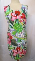Jams World Dress Junior 11/S Floral Tropical Vintage Tropics Rayon Made ... - £43.10 GBP