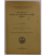 Soil Survey of Accomac and Northampton Counties Virginia - $50.75 CAD