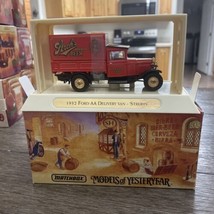 Matchbox Models of Yesteryear 1932 Ford AA Delivery Van Stroh&#39;s Beer Truck - £11.17 GBP