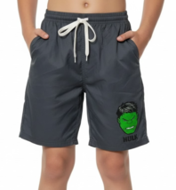 Marvel Avengers Hulk Big Boys Pull-On Drawstring Shorts with Side Pocket... - $12.86