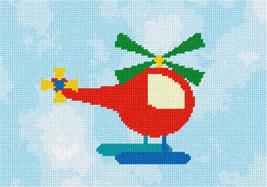 Pepita Needlepoint Canvas: Red Helicopter, 10&quot; x 7&quot; - $50.00+