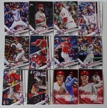 2017 Topps Update Phillies Master Team Set of 12 Baseball Cards W/ Inserts - £2.32 GBP
